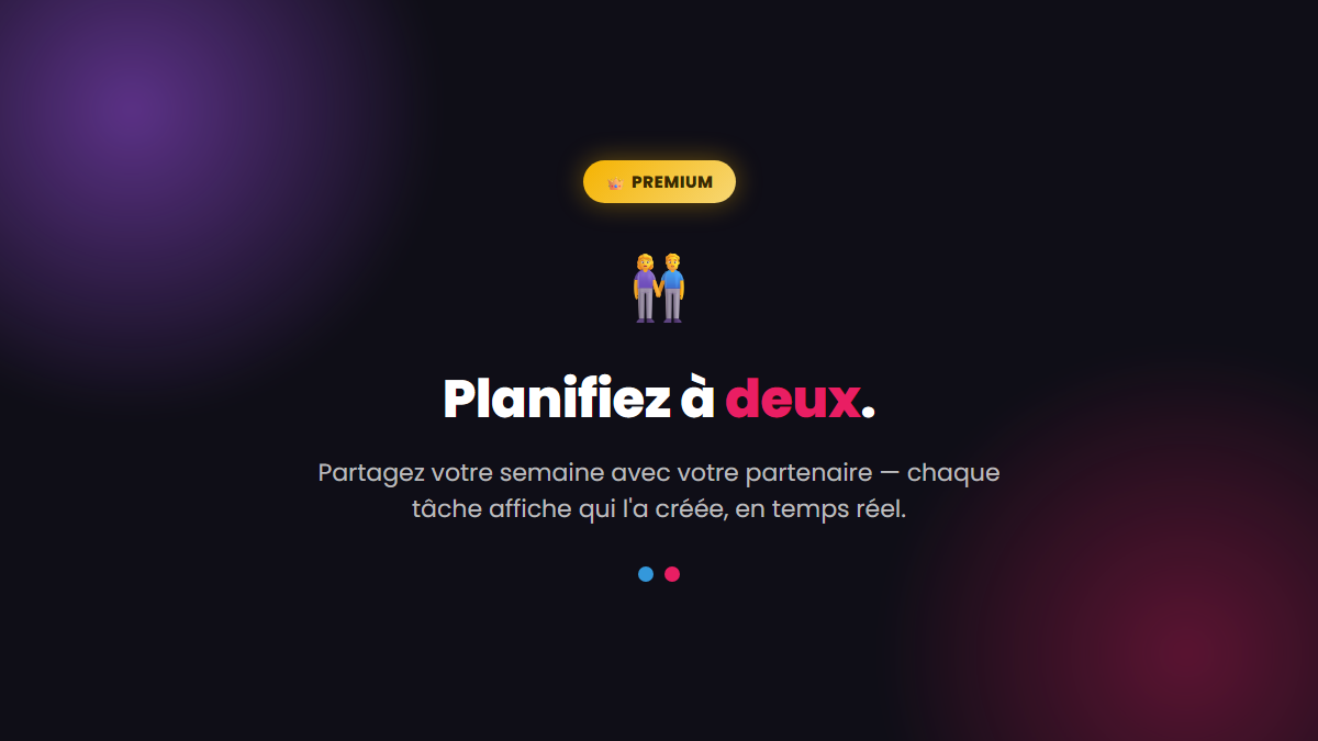 Fonctionnalités Premium Weekly Planner